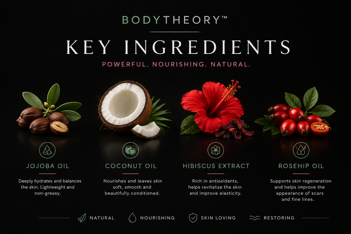 Body Theory™ Hibiscus Rose Body Oil – 180ml